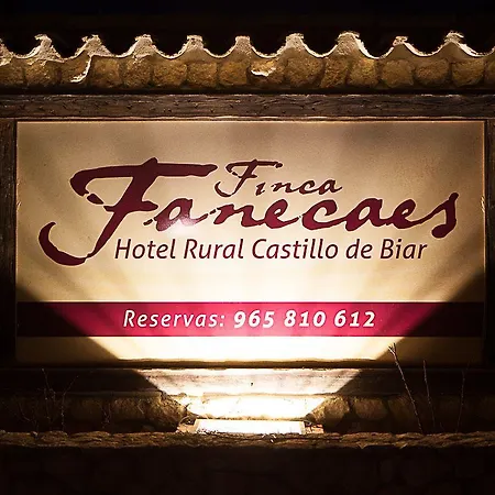 Rural Castillo De Hotell Biar